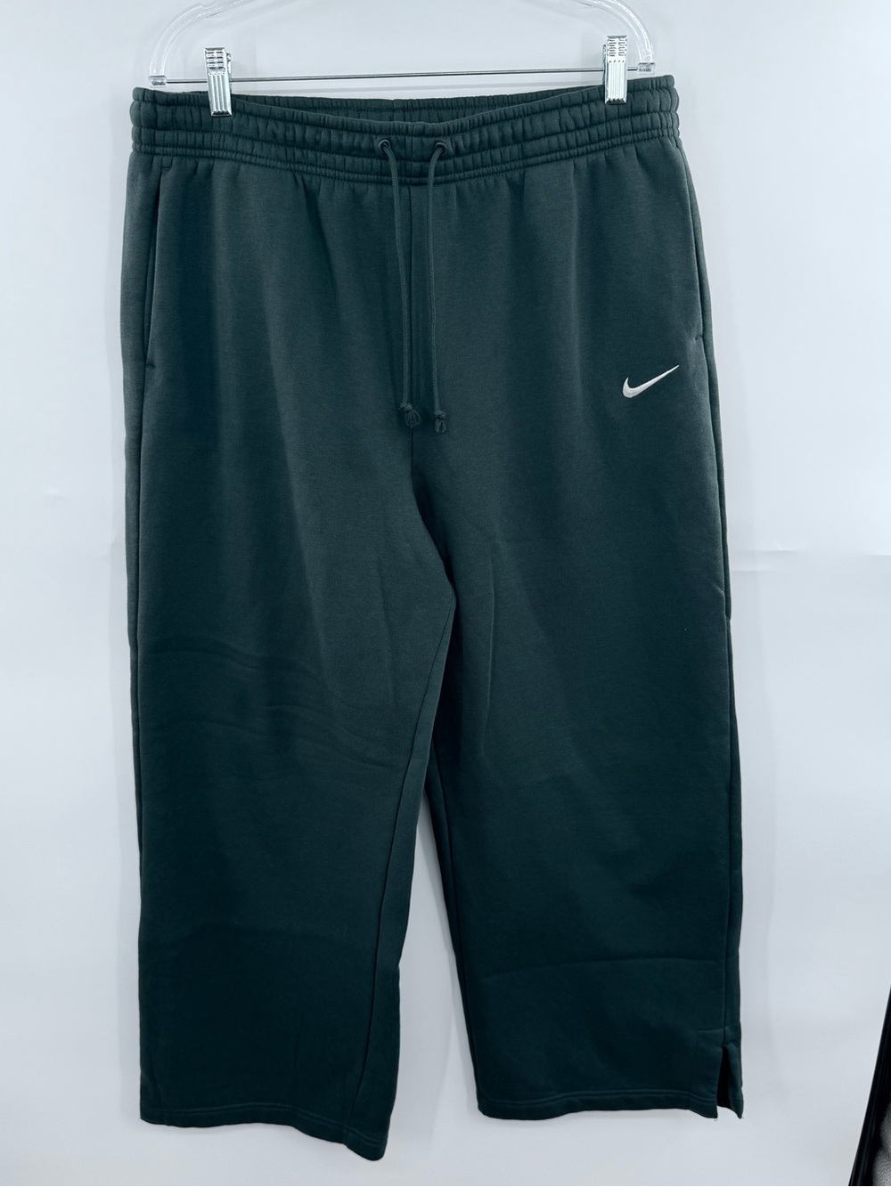 Nike Phoenix Fleece Womens XL Seaweed Wide Leg High Rise Sweatpants IH1011-390